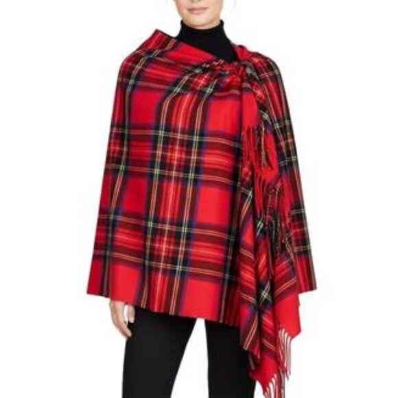 Oversized Tartan Blanket Scarf for Women – Cashmere-Feel Winter Shawl - Picture 3 of 10